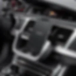 Sleek design of an Audi car phone holder showcasing modern aesthetics