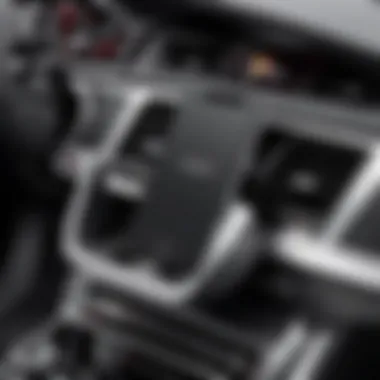 Sleek design of an Audi car phone holder showcasing modern aesthetics