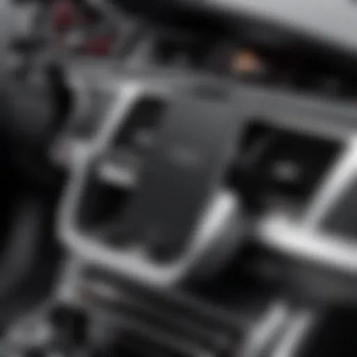 Sleek design of an Audi car phone holder showcasing modern aesthetics