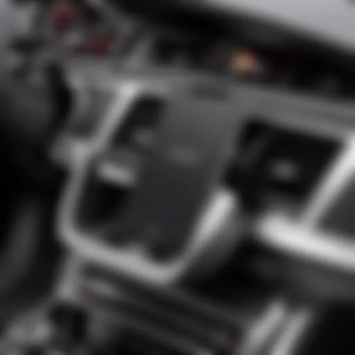 Sleek design of an Audi car phone holder showcasing modern aesthetics