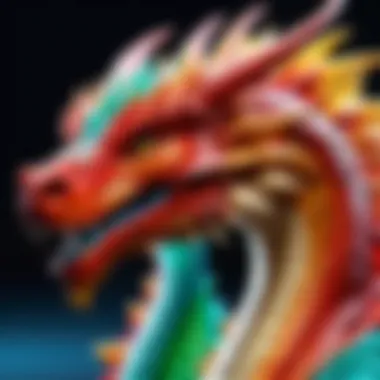 Craftsmanship and Quality Materials of the Aurora Stuffed Dragon Craftsmanship of the Aurora Stuffed Dragon highlighting its quality materials.