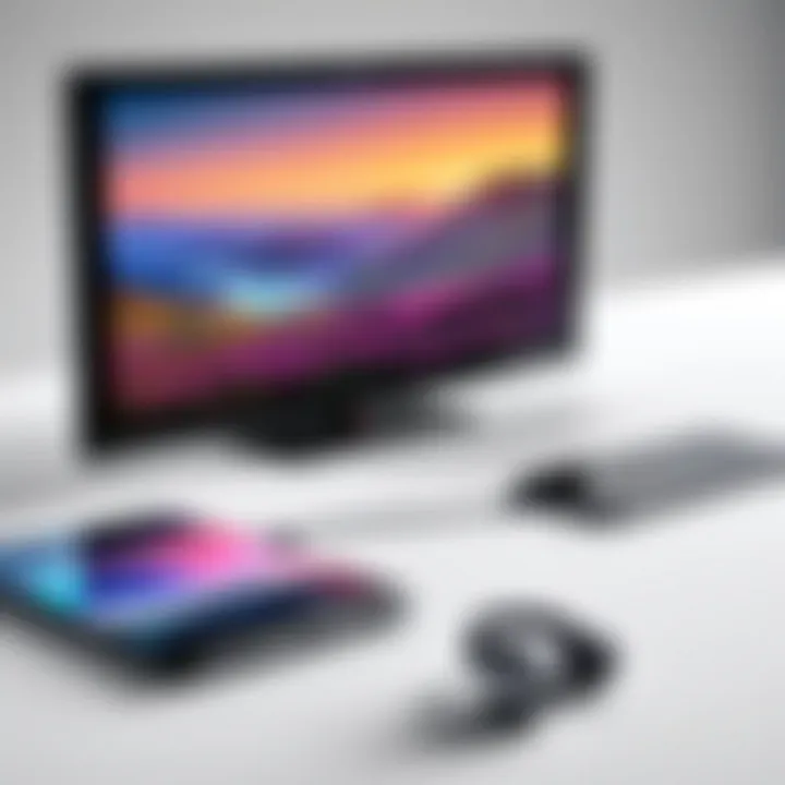 Illustration of Bluetooth connection with a television