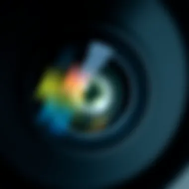 Detail of USB inspection camera lens