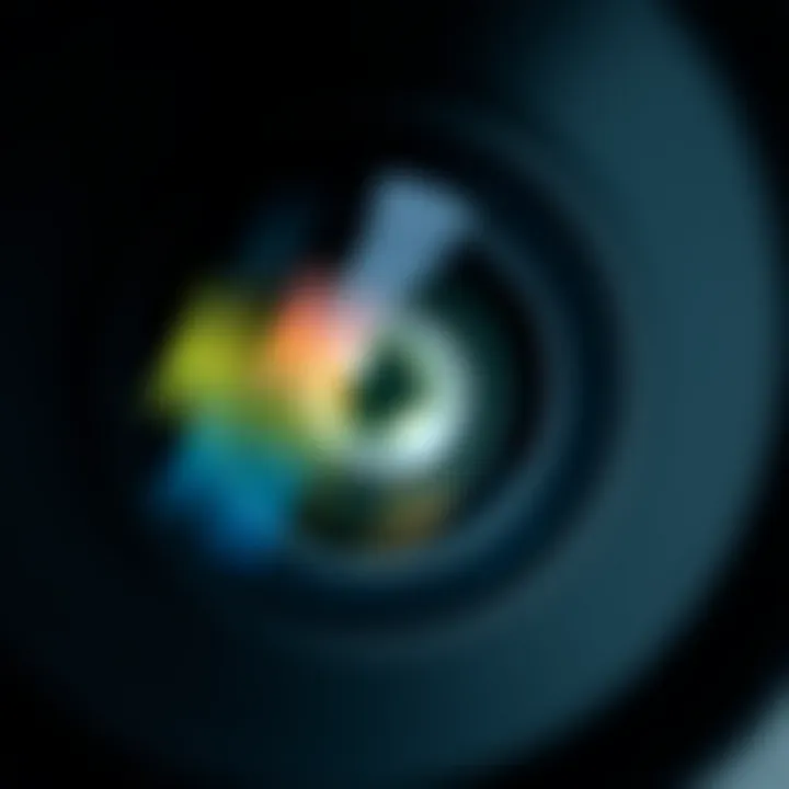 Detail of USB inspection camera lens