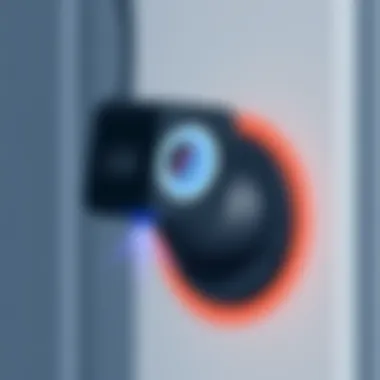 USB inspection camera in action inspecting a hard-to-reach area