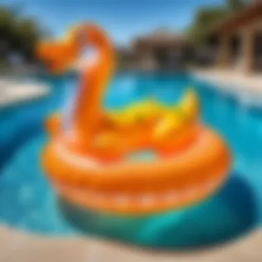 Vibrant Big Joe Animal Pool Float in a sunny pool setting