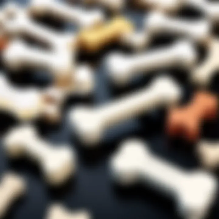 Materials used in the production of Bonetics dog bones highlighting their quality.
