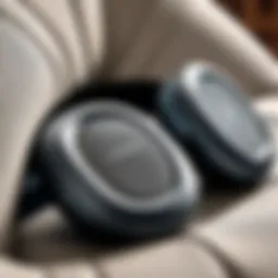 Close-up view of Bose QuietComfort cushions showcasing their premium materials.