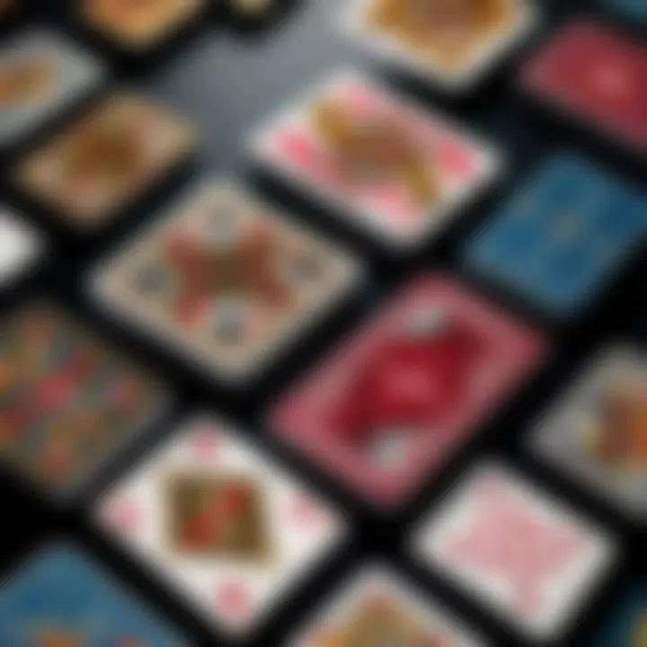A selection of popular card games