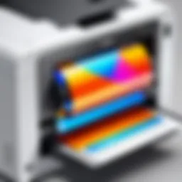 Innovative color laser printer showcasing advanced features