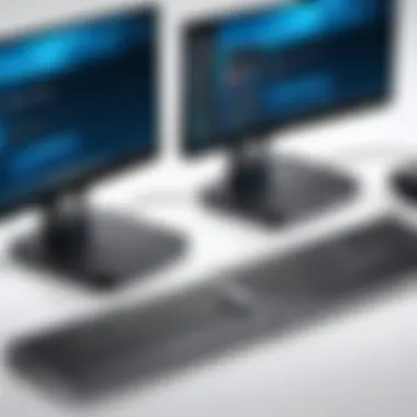 Versatile Device Compatibility Compatibility demonstration of the Dell Multi-Monitor Docking Station with various devices.
