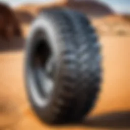 Detailed view of the Gladiator XCOMP tire tread pattern showcasing its off-road capabilities