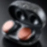Close-up of Google Pixel Buds A Series case skin showcasing intricate design patterns.