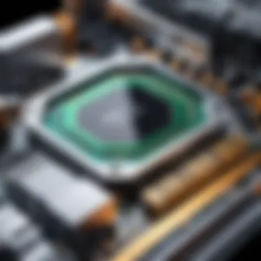 Detailed view of GPU components used in mining Detailed view of GPU components