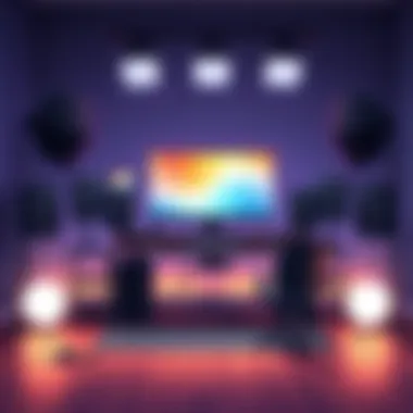 GVM RGB Light Kit in a studio setup