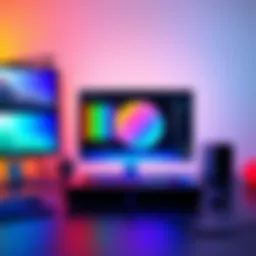 GVM RGB Light Kit showcasing vibrant color options