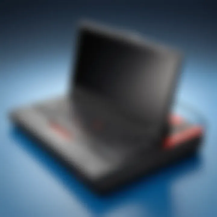 User-friendly setup of the IBM Lenovo ThinkPad Docking Station being performed effortlessly.