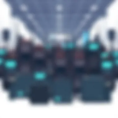 Variety of wireless mic bags on display