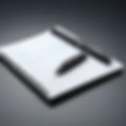 Modern Bluetooth smart pen with notebook showcasing advanced design