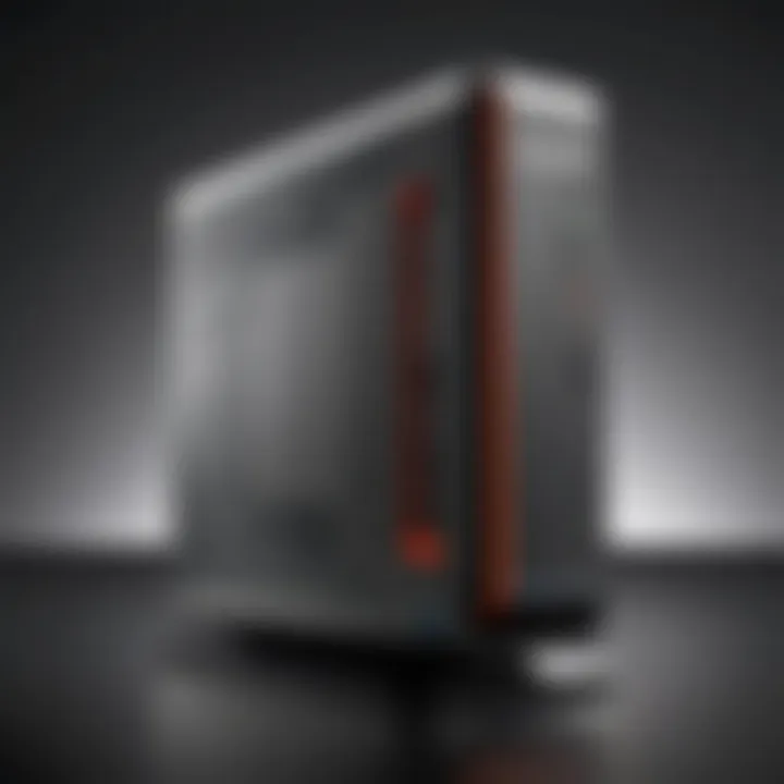Elegant design of Lenovo thin client desktop showcasing modern aesthetics.