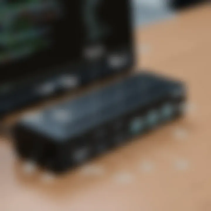 Comprehensive Overview of Connectivity Options Detailed view showcasing the ports of Lenovo X12 Docking Station