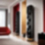 Elegant design of Martin Logan in-wall speakers showcased in a modern living space