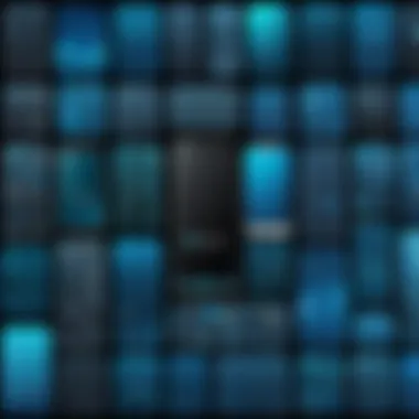 A closer look at different types of mobile backdrops arranged neatly.