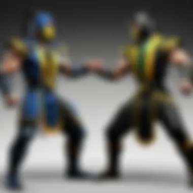 Signature Moves of Iconic Mortal Kombat Characters Iconic characters from Mortal Kombat showcasing their signature moves