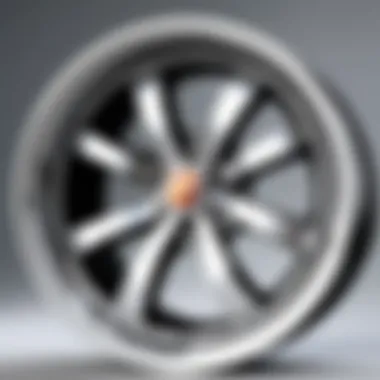 Close-up of wheel materials and craftsmanship