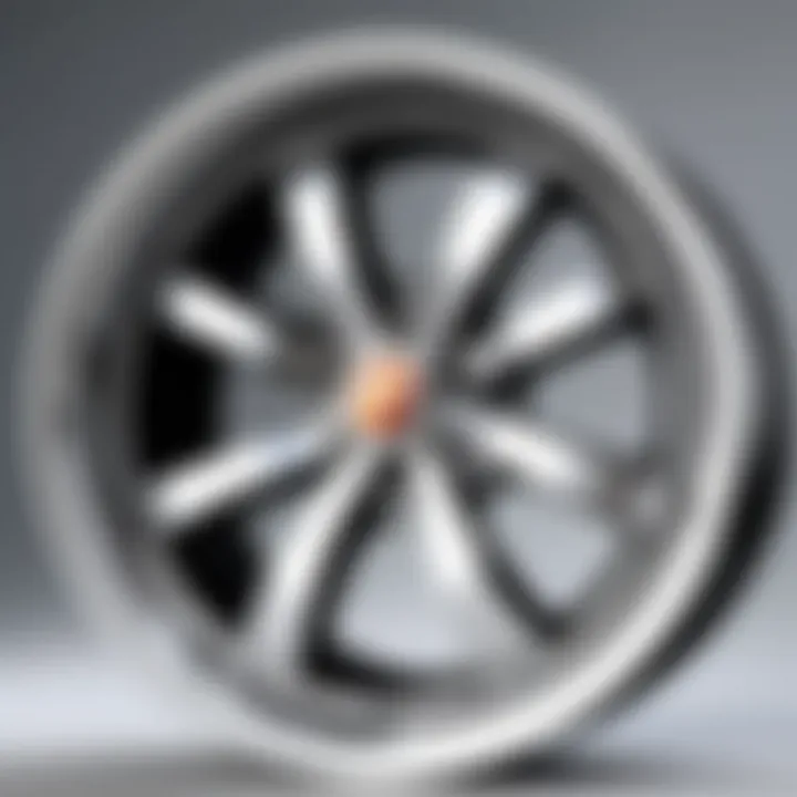 Close-up of wheel materials and craftsmanship