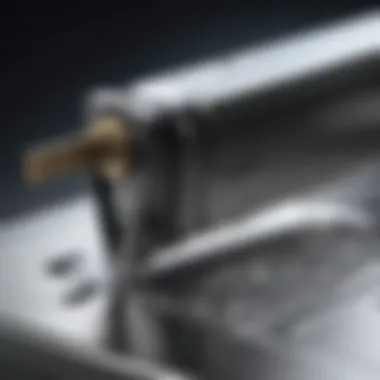 Nibbler Saw in action on a metal surface, demonstrating its efficiency.