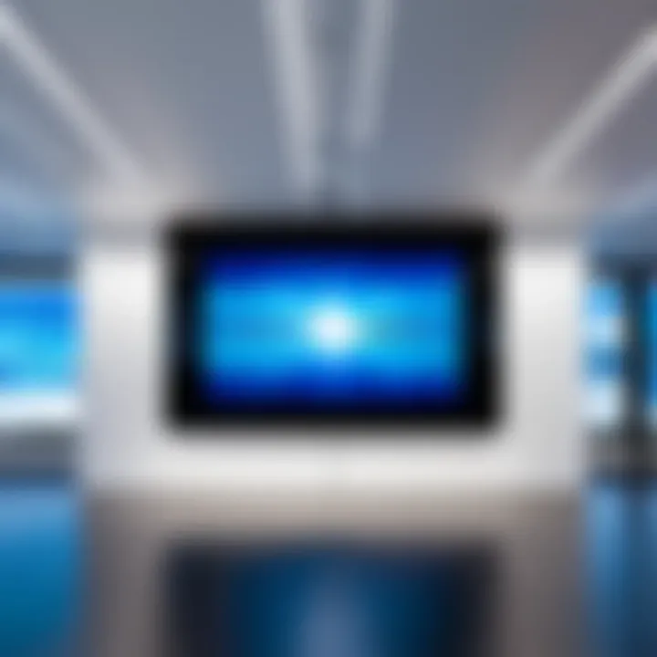 Installation of a video wall in a corporate environment
