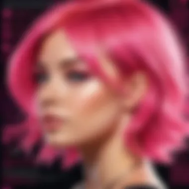 Market trends showcasing various pink hair track options