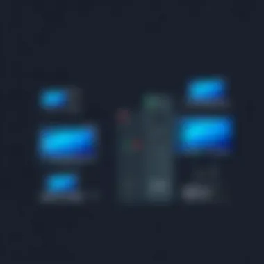 Compatibility of Denon Remotes with Multiple Devices Illustration showcasing the compatibility of Denon remotes with various devices