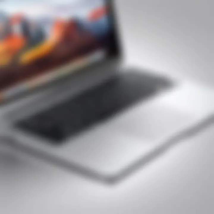 Refurbished MacBook Air showing sleek design and features