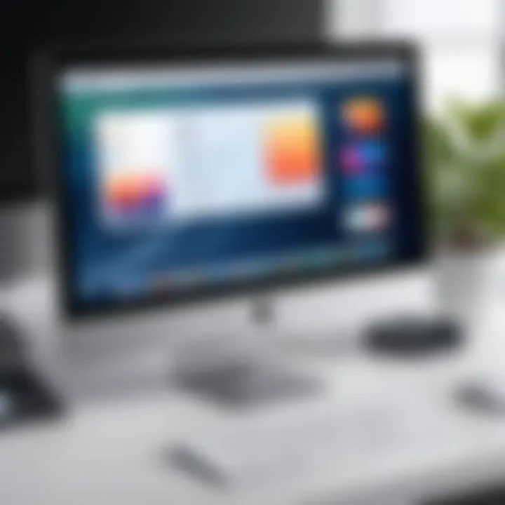 User interface of the Apple Home PC demonstrating its unique features