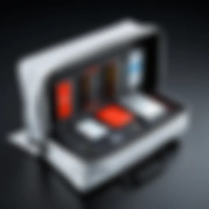 Interior layout of the FilmGuard bag with compartments for media equipment