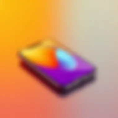 Display of the iPhone XS Max highlighting its vibrant screen quality