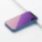 Sleek Design of iPhone XS Max Elegant view of the iPhone XS Max showcasing its sleek design