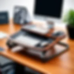 Elegant design of the Levenger Lap Desk Stand