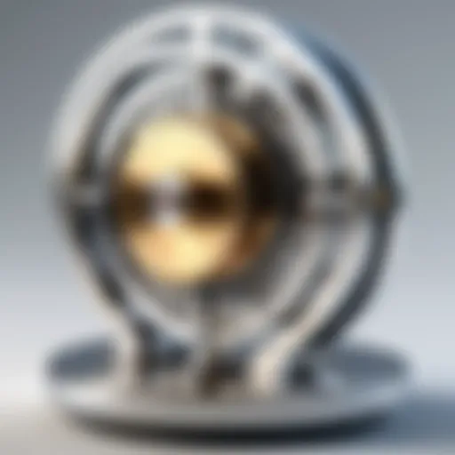 Detailed schematic of a Stirling engine toy showcasing its components