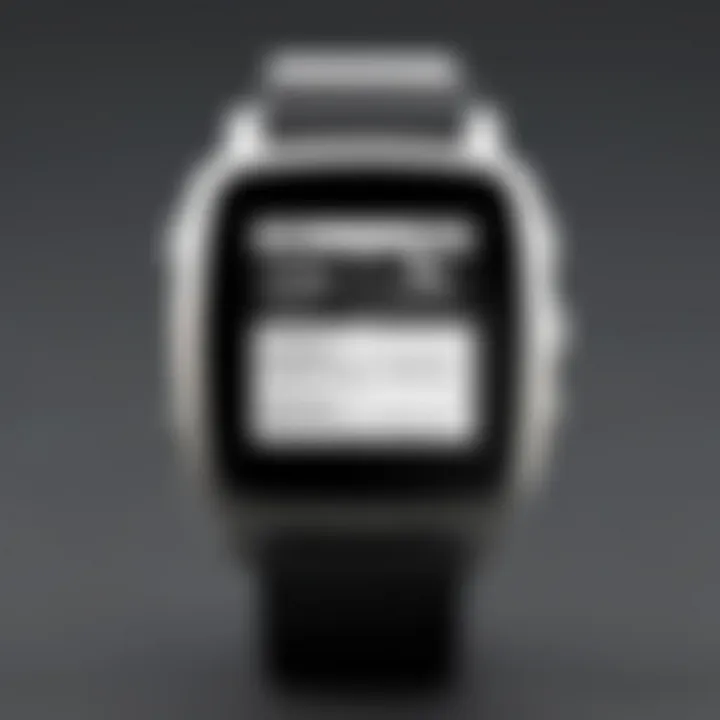 A detailed view of the Pebble smartwatch showcasing its sleek design and display features.