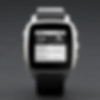 Sleek Design of Pebble Smartwatch A detailed view of the Pebble smartwatch showcasing its sleek design and display features.