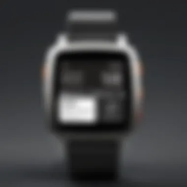 User Interface of Pebble Smartwatch A screenshot of the Pebble smartwatch interface highlighting user interactions and applications.