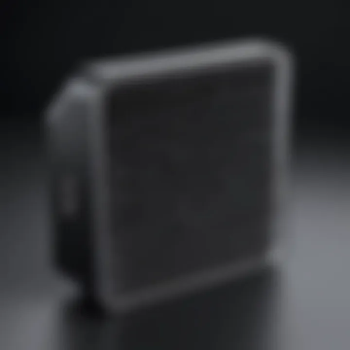 Close-up of Rabbit Air MinusA2 filter technology showcasing its layers