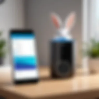 Smart Features of Rabbit Air MinusA2 User interacting with Rabbit Air MinusA2 smart features through a mobile app