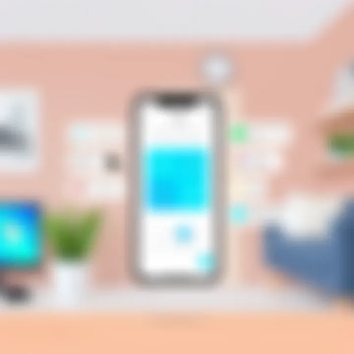 User interface of the Ring app for the doorbell