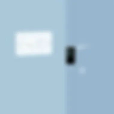 Illustration of the installation process for the doorbell