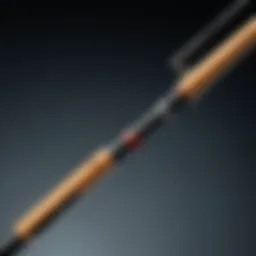 Close-up view of the Two Piece Ugly Stik fishing rod showcasing its design and materials