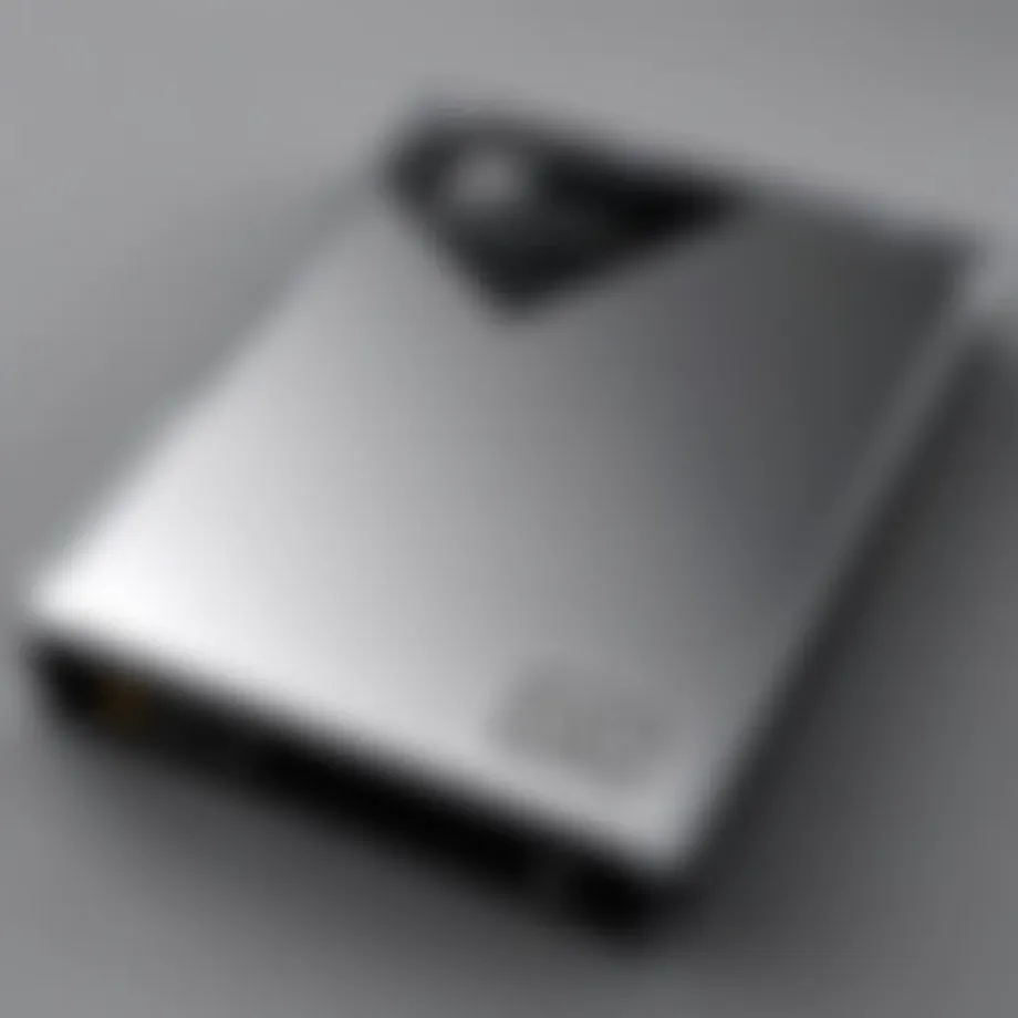 Sleek design of the Western Digital Passport Hard Drive